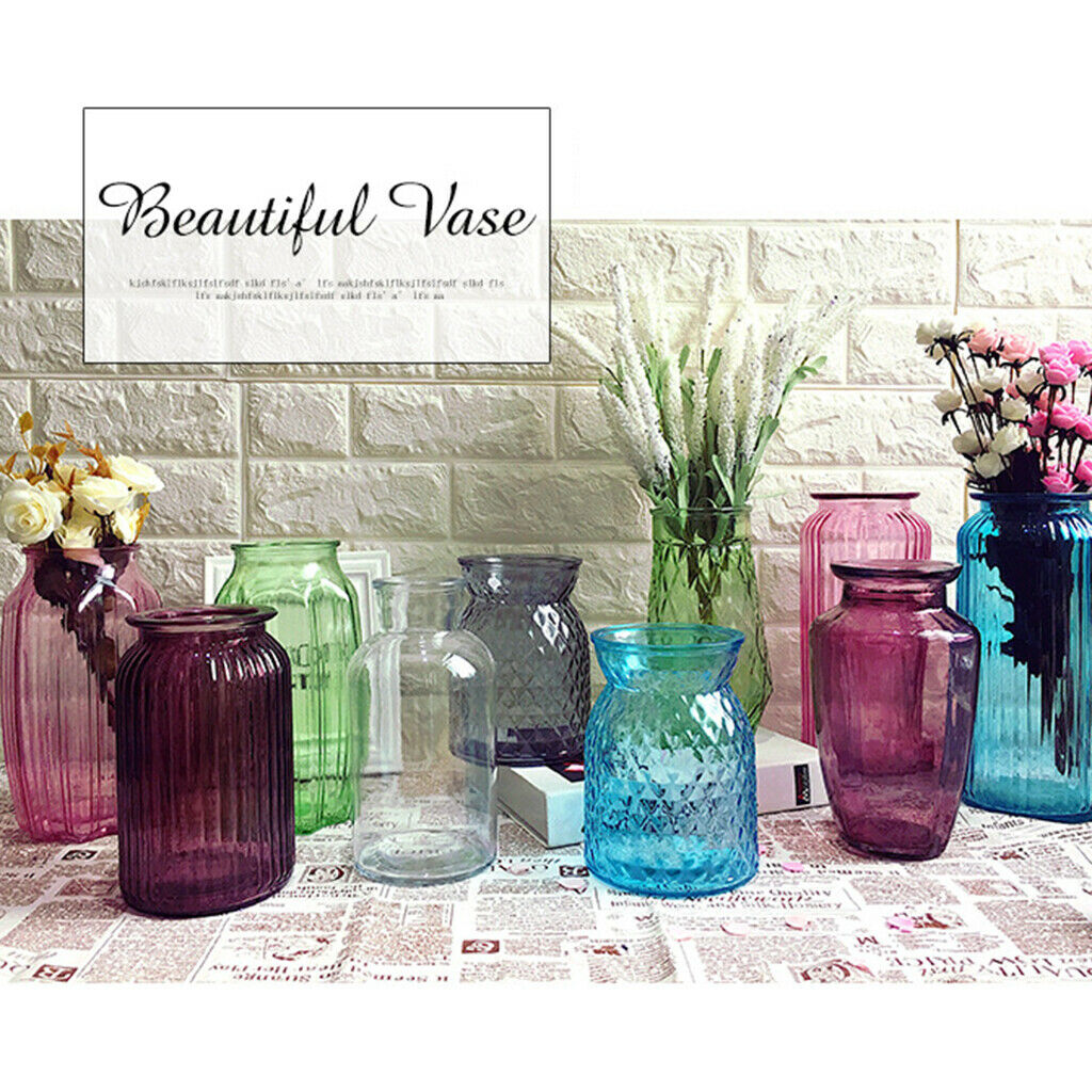 Glass Stand Plant Flower Vase Hydroponic Container Bottle Home Room Decor #3