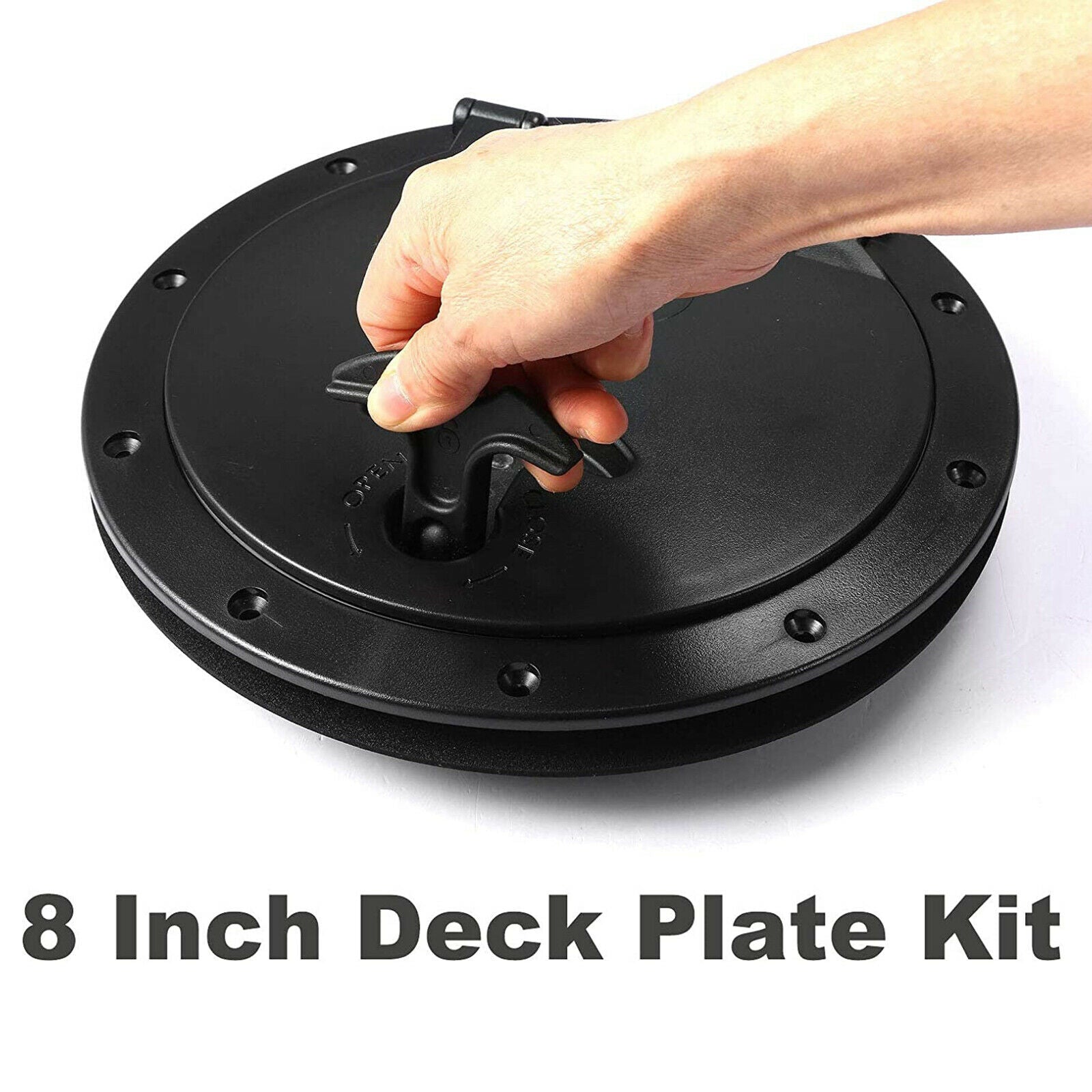 8'' Durable Kayak Deck Hatch Canoe Marine Plate Yacht Rigging Pad Eyes