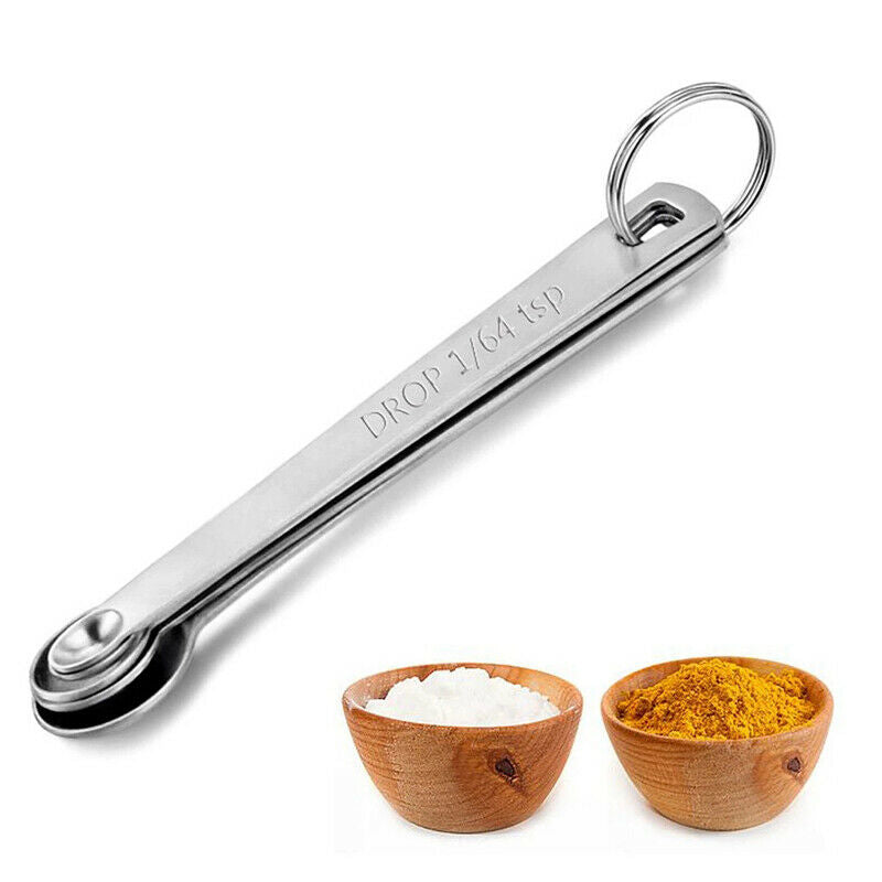 5pcs/Set Small Measuring Spoon Stainless Steel Coffee Measuring Spoons Ki.l8