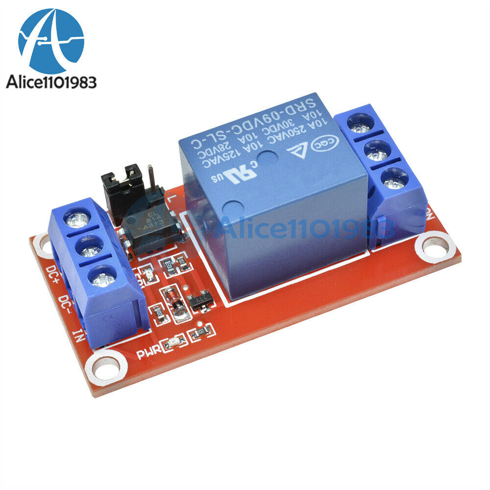 1 Channel DC 9V with Optocoupler Driver Shielded High Low Level Relay Module