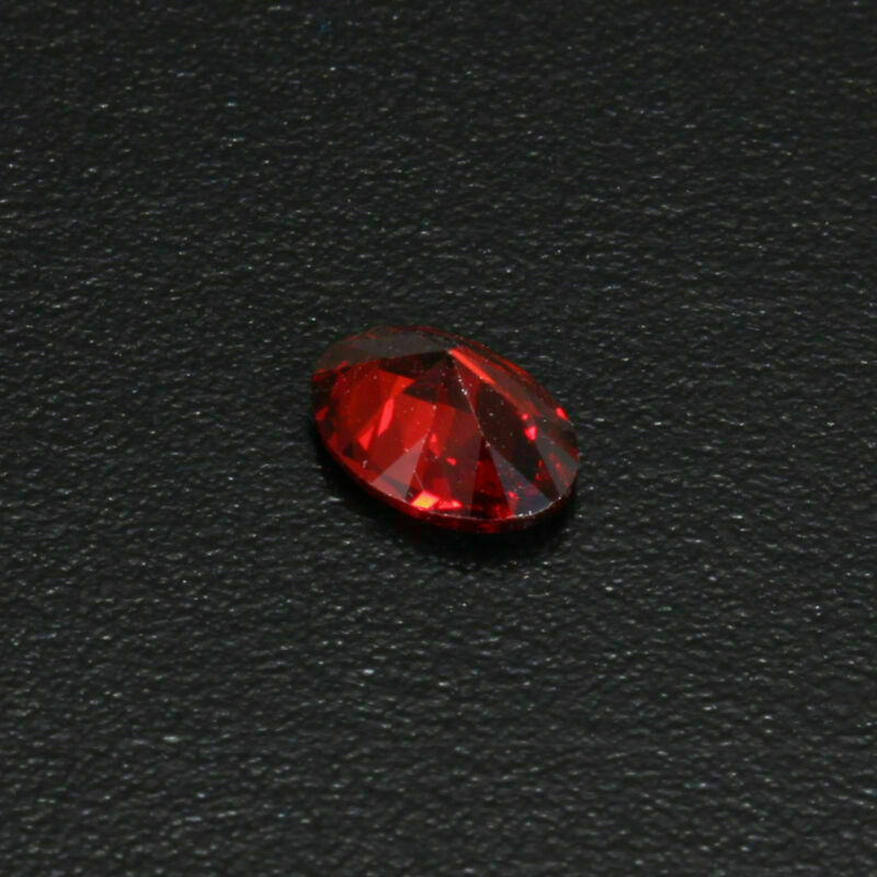 7x5mm Oval AAAAA Natural VVS Heated Glass Filling Pomegranate Red Gestone