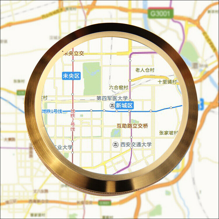 3.5X Desk Loupe Magnifying Glass Paperweight Metal Frame Magnifier for Reading