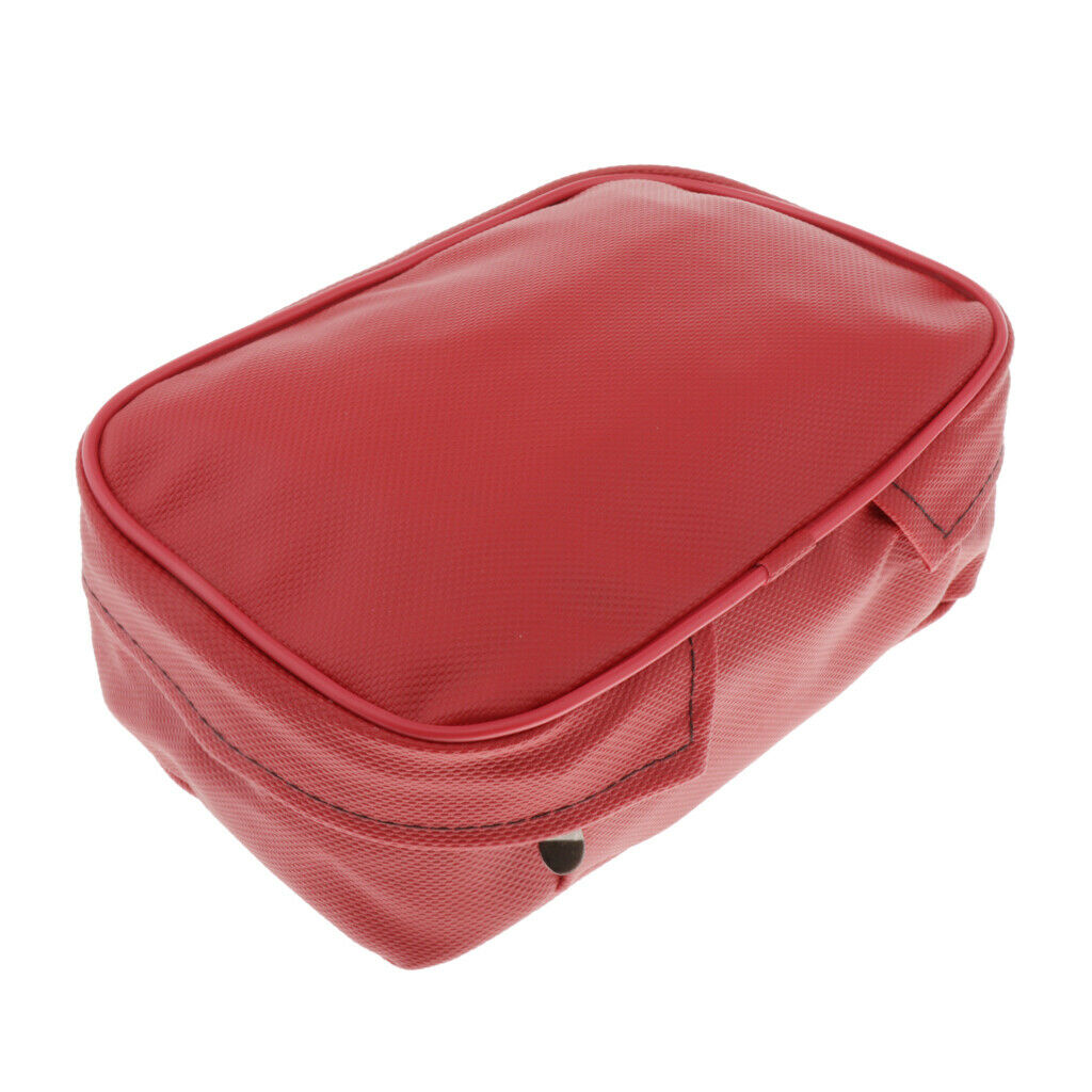 2pcs Black+Red Motorcycle Rear Tail Seat Saddle Waterproof Sport Bag Storage