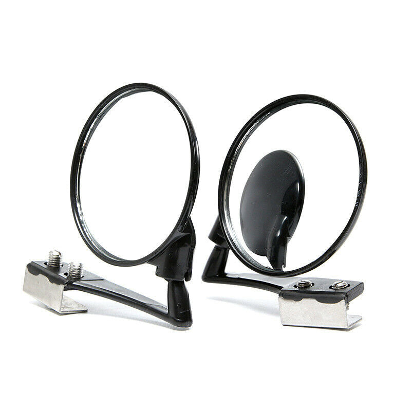 Car Blind Spot Side Left + Right 360 Degree Rotation Mirror Wide Angle Lens View