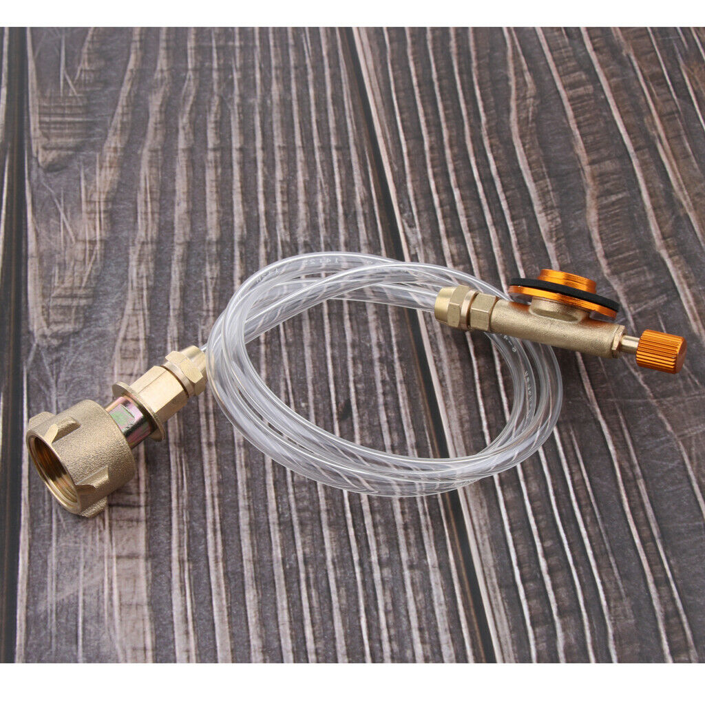 Picnic Gas Stove Adapter Propane Flat Tank Refill Hose Adapter for Gas Grill