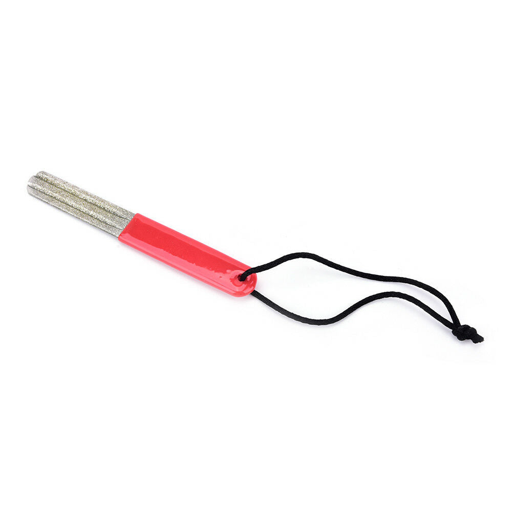 2sided groove diamond fishing hook hone fishook sharpener fishing tackle box BDA
