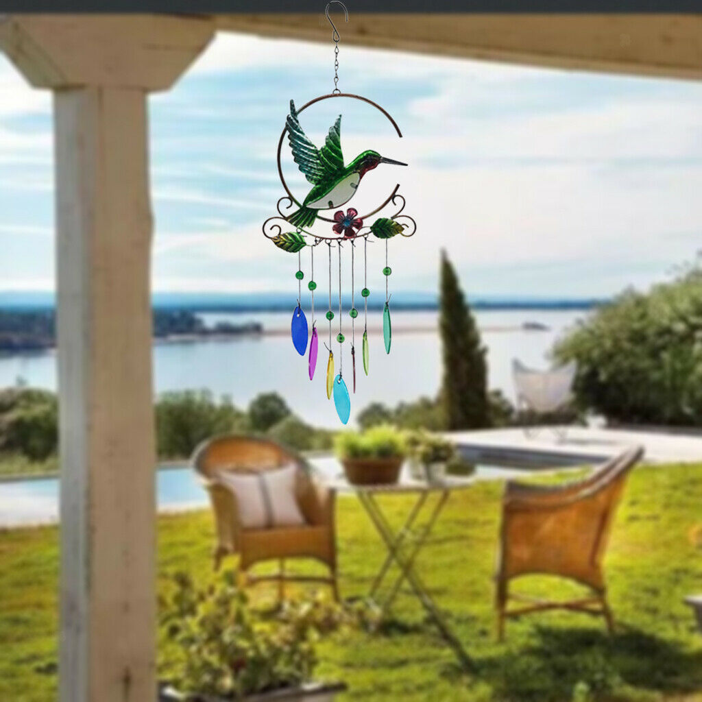 Hummingbird Wind Chimes for Party Festival Garden Indoor Craft Ornaments