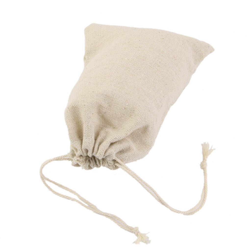 20pcs Small Linen Jute Sack Pouch Bag Drawstring Wedding Gift Favor 8 x 10cm