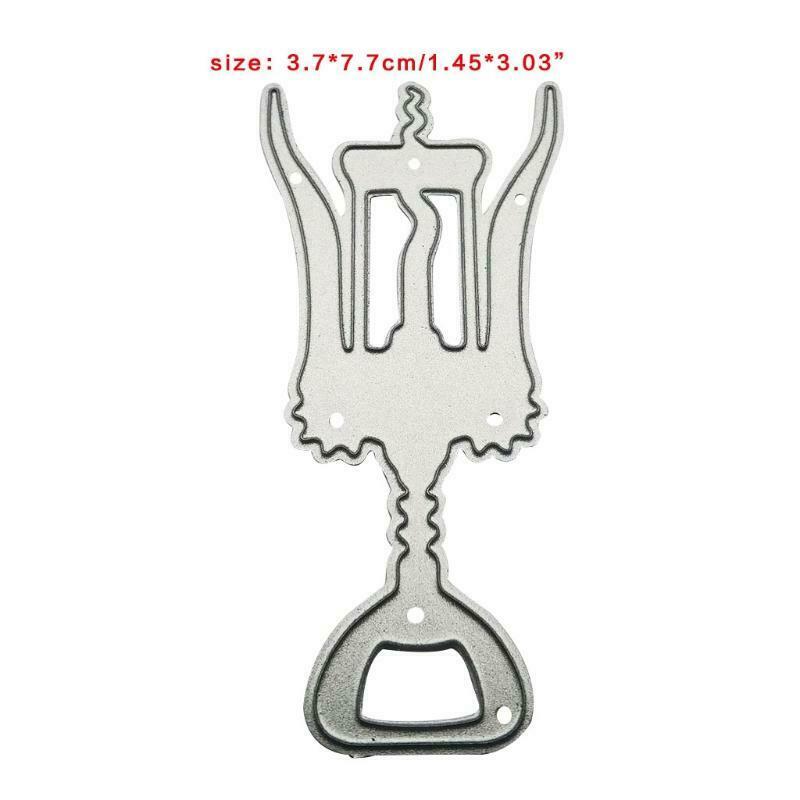 Wine Bottle Opener Metal Cutting Dies Stencil DIY Scrapbooking Album Paper Card