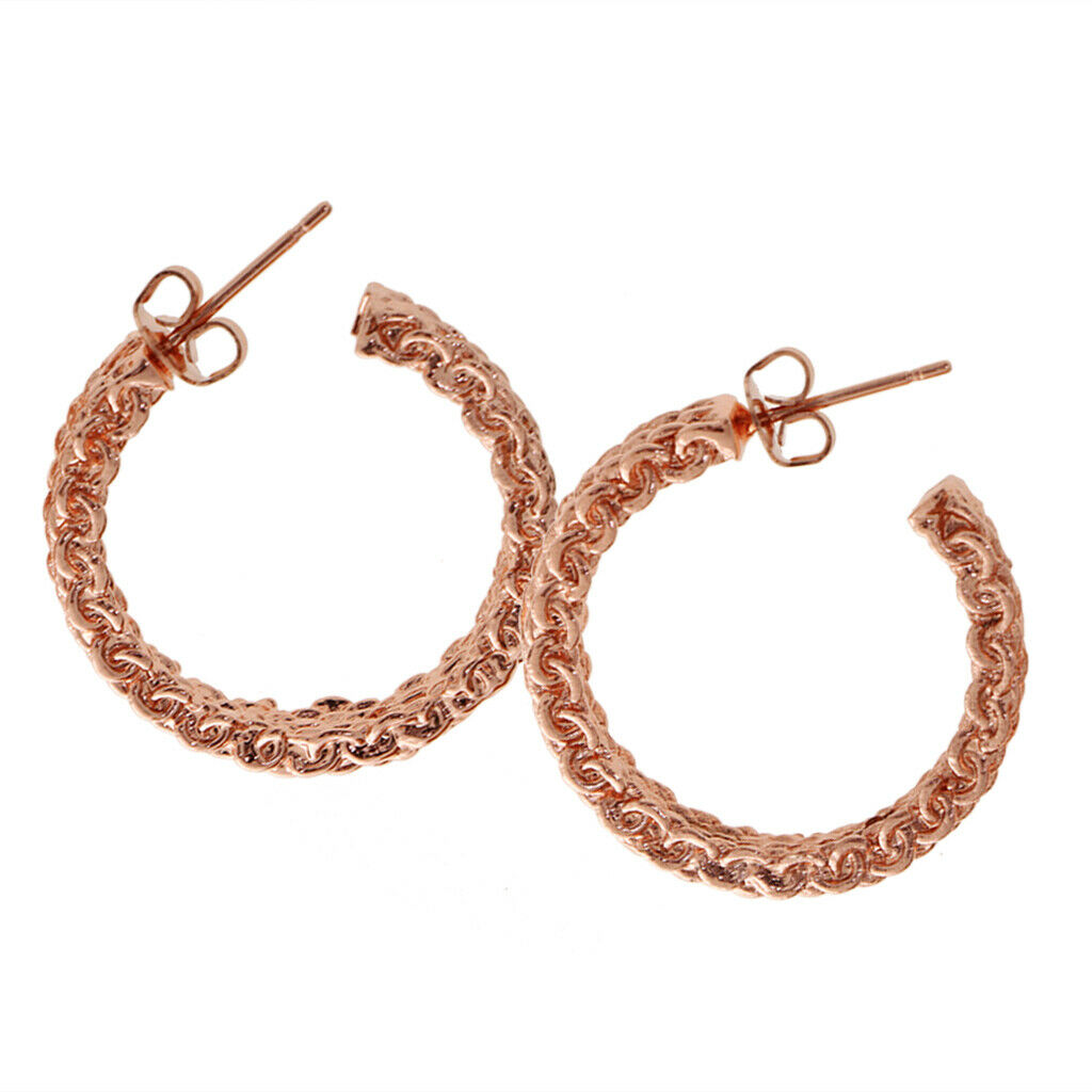 Women Weave Twist Large Round Circle Sleeper Hoop Earrings Ear Jewelry