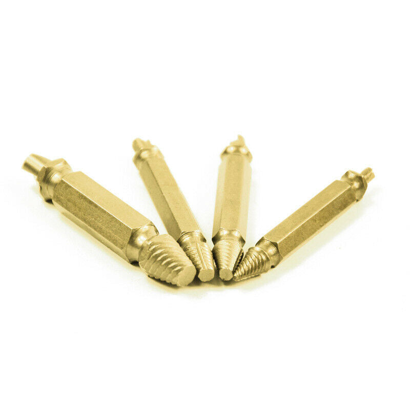 Titanium-Plated Broken End Extractor Screw Removal Tool Double End Extractor
