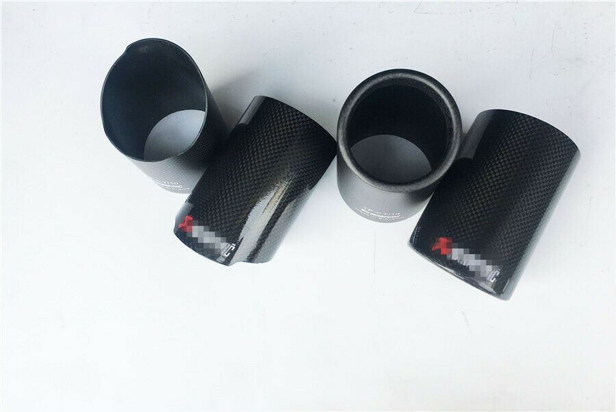 Carbon Fiber Car Exhaust Pipe Muffler Tip 76mm / 3'' Easy installation Universal