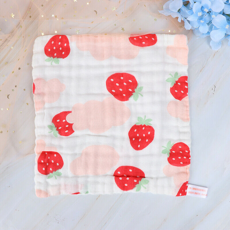 Baby Face Towel 6 layers Muslin Cotton Soft Towels Handkerchief Bathing F.l8