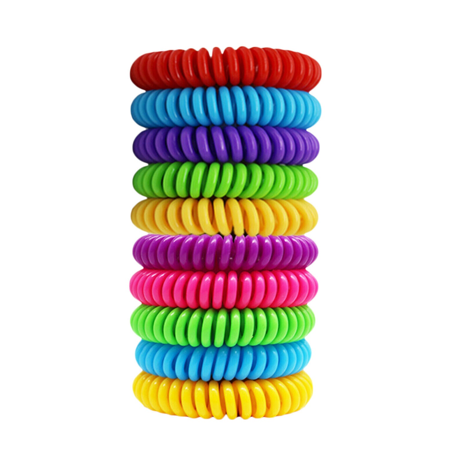 2X 10 Pcs Mosquito Repellent Bracelets  Free Waterproof Spiral Wrist Bands