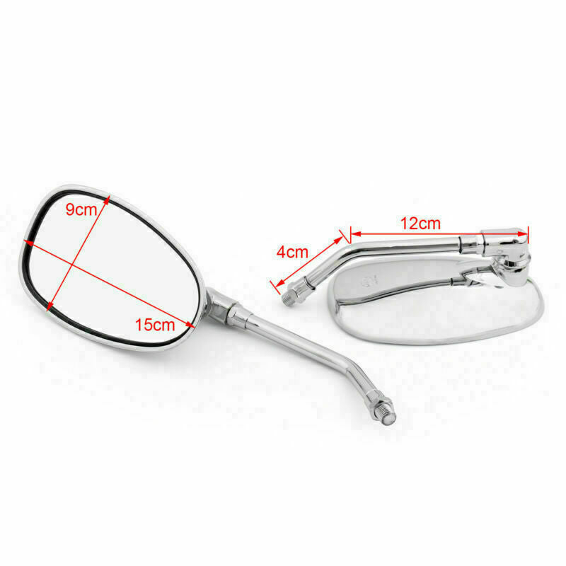 Rear View Mirrors Left Right Fits Yamaha XV1100/535/750 SR125/185/250 SRX600/400