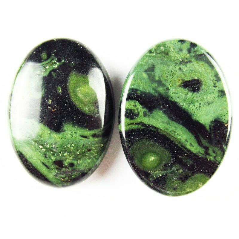 8pcs 25x18x6mm Natural Kambaba Jasper Oval Cab Cabochon 40g A-250JM
