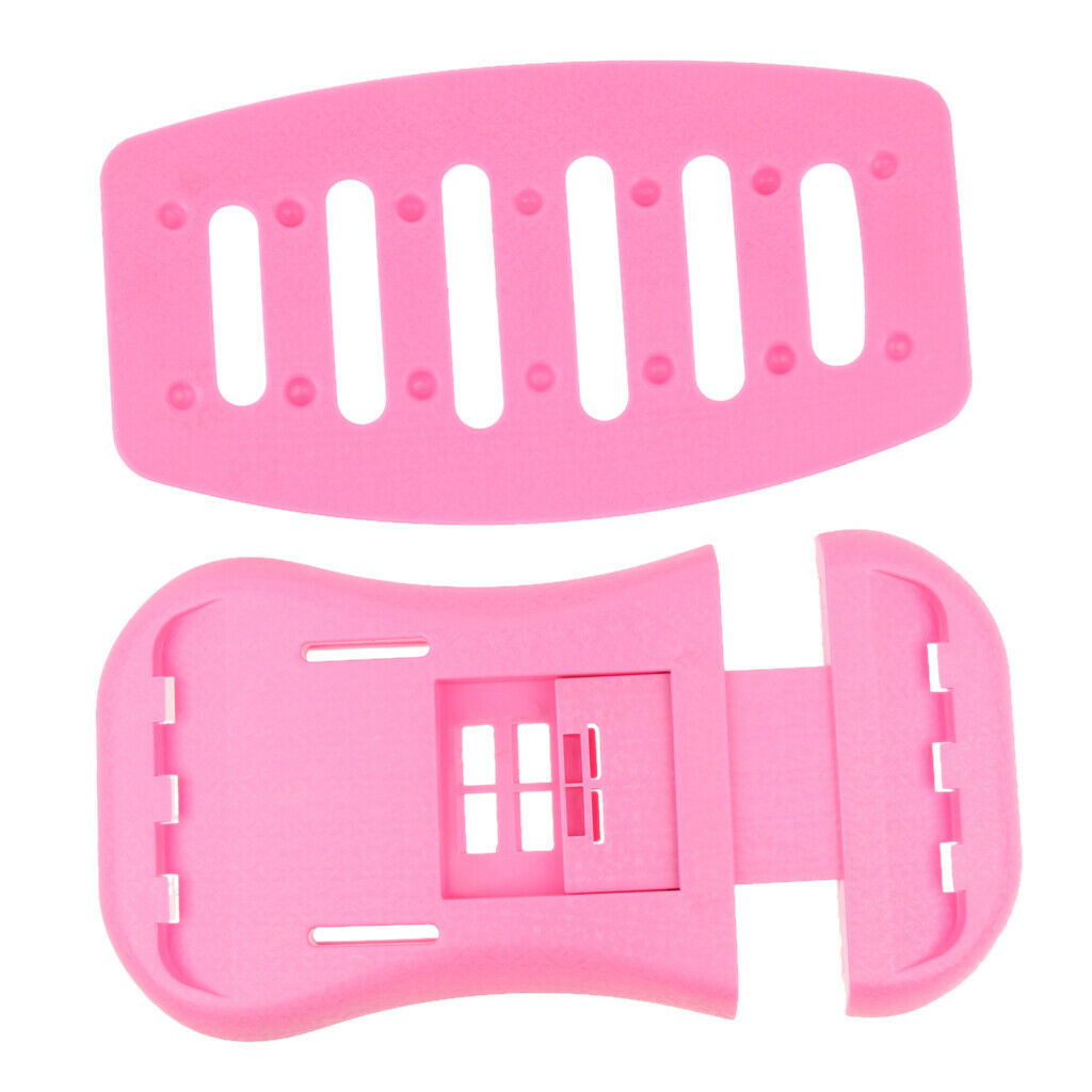 Back Stretcher Lumbar Stretching Device Lower Support Pain Relief Massager Pink