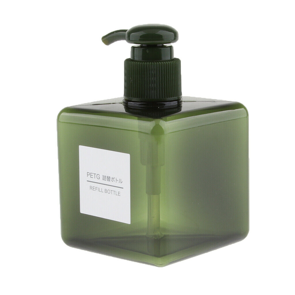 2Pcs Foaming Soap Dispenser Cosmetic Containers Bottle  Dark green 250ml