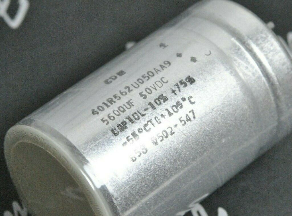 1pcs-Cornell Dubilier 5600uF 50V 401R562U050AA9 3-PIN Capacitor - CDE