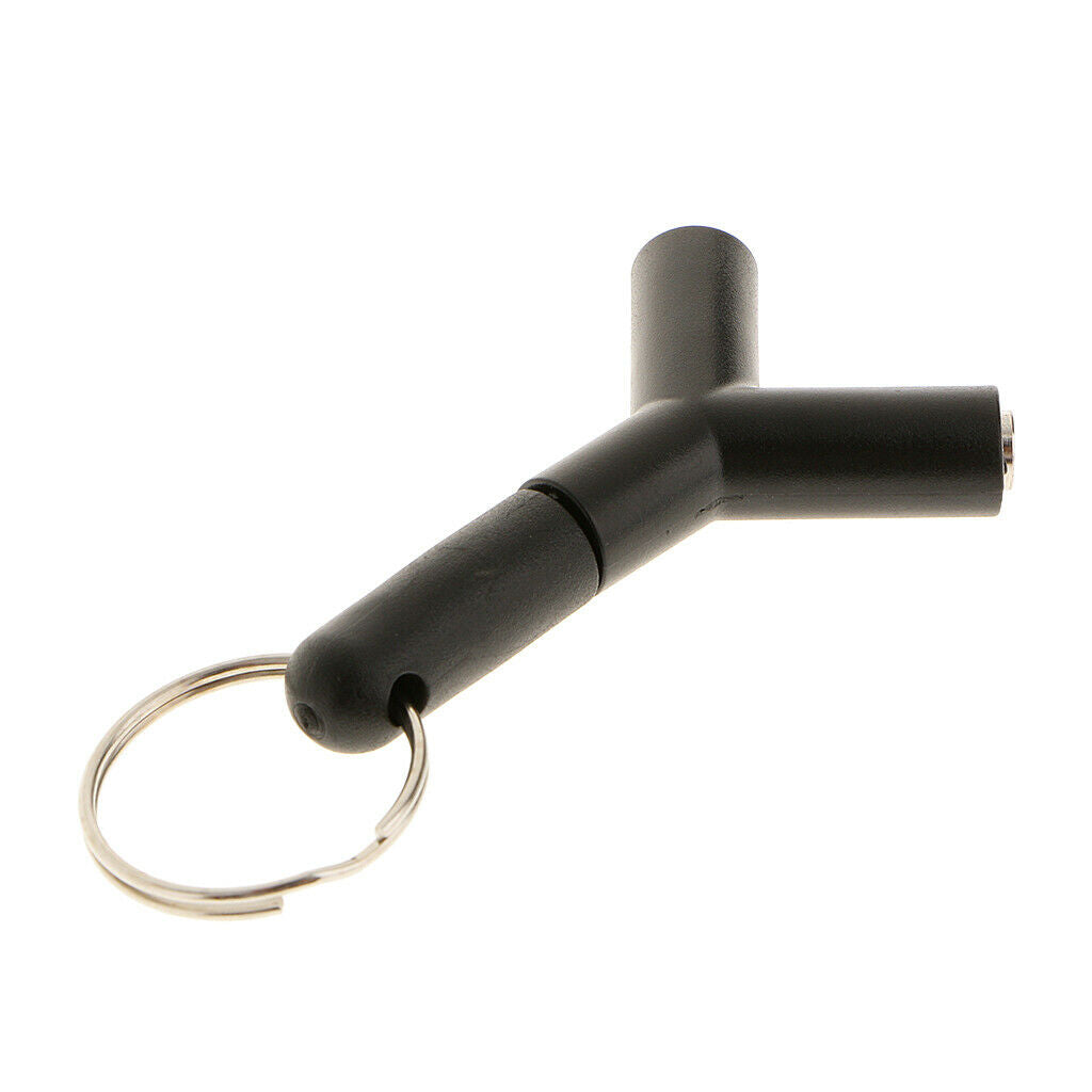 1 Male To 2 Female 3.5mm Y Audio Splitter Headphone Adapter W/ Key