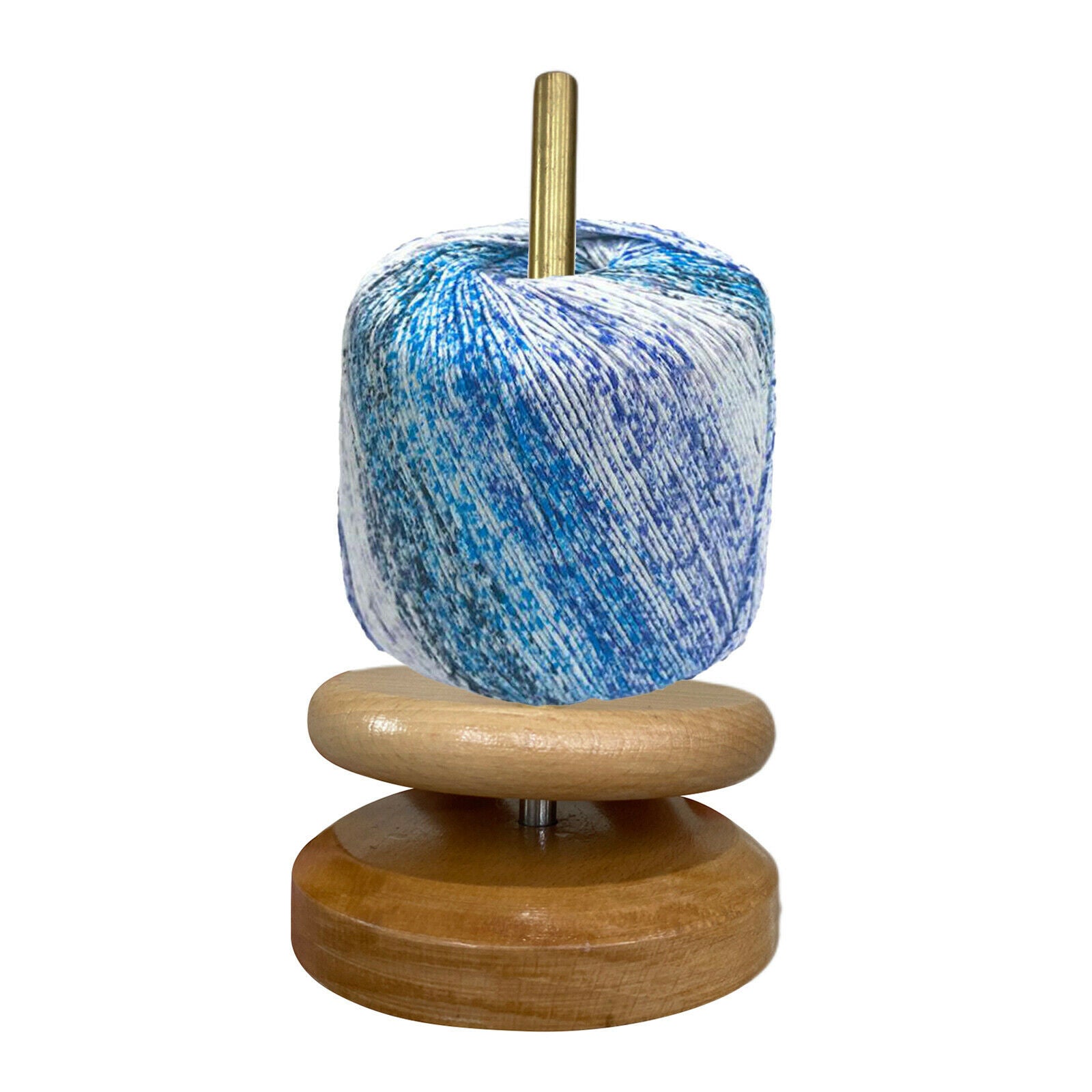 Durable Wood Yarn Holder Spindle Sewing Crochet Tool Cord Knit Tangling