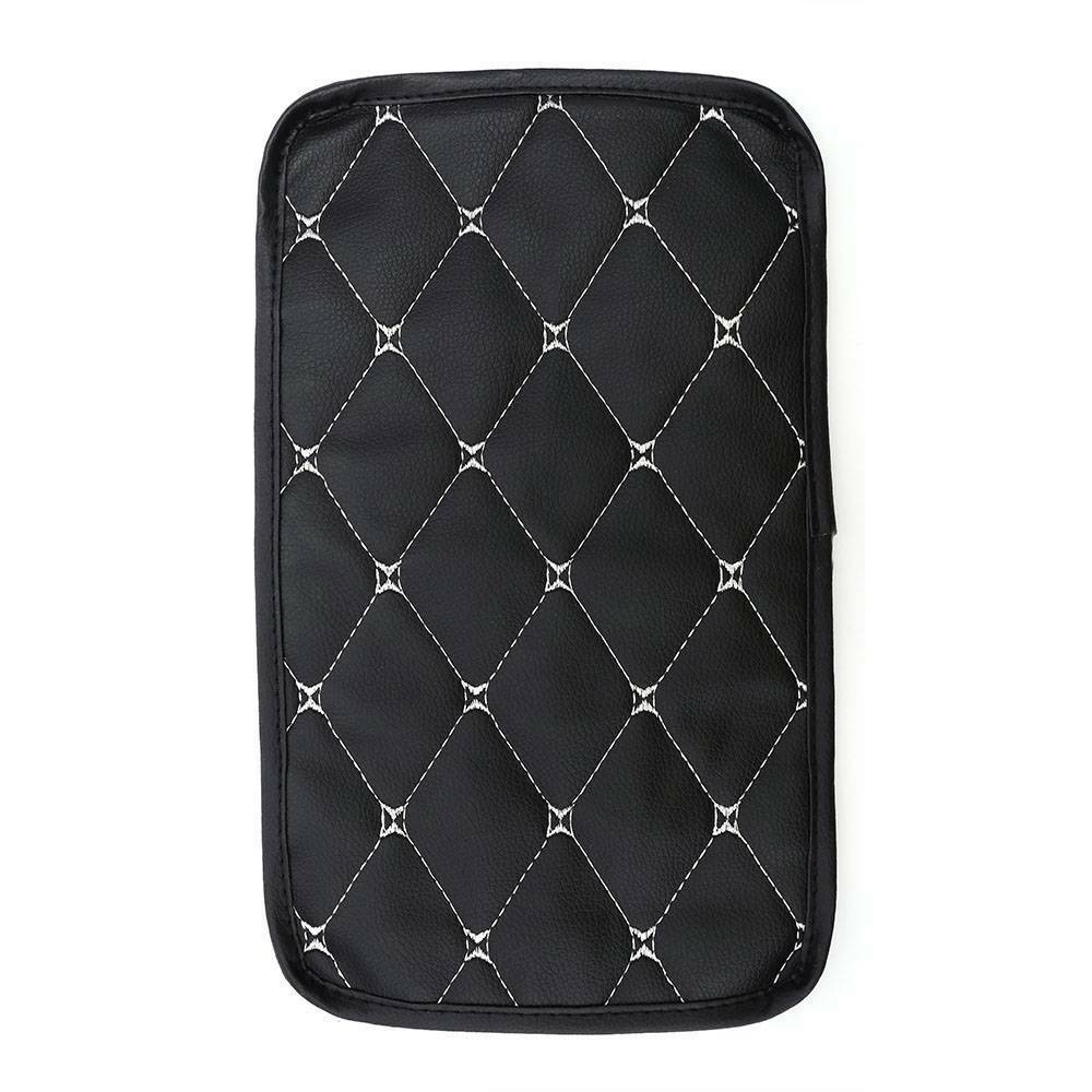 US Car Leather Armrest Pad Cover Auto Center Console Box Cushion Mat Accessory