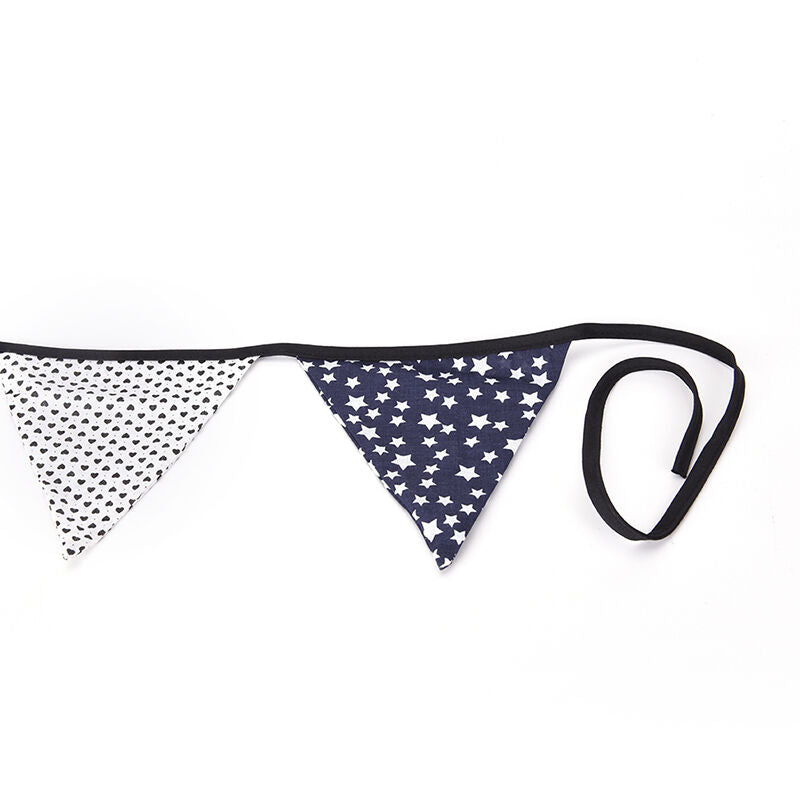 Fabric Cotton Banner Bunting Pennant Garland Baby Shower Outdoor Tent Dec.l8