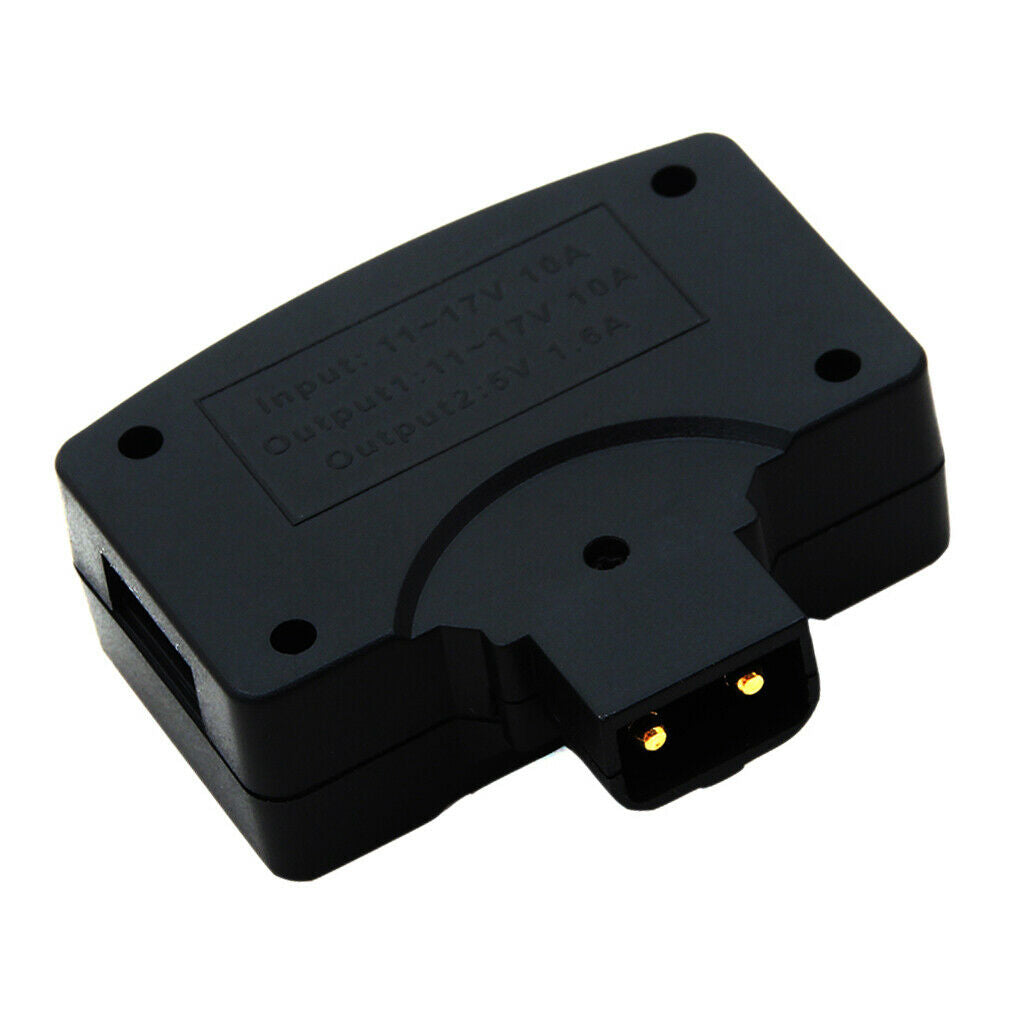 Portable D-Tap P-Tap To 5V USB Adapter Connector For Camcorder Cam