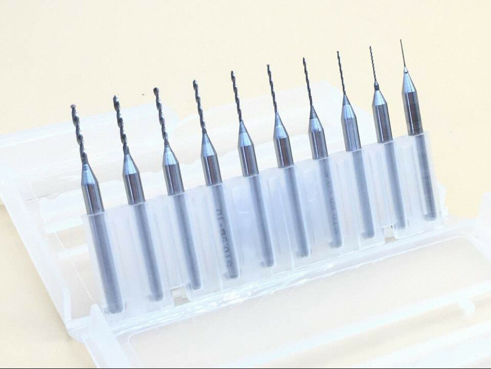 10Pcs 0.3-1.2 mm PCB Print Circuit Board Carbide Mini Micro Drill Bits CNC Tools