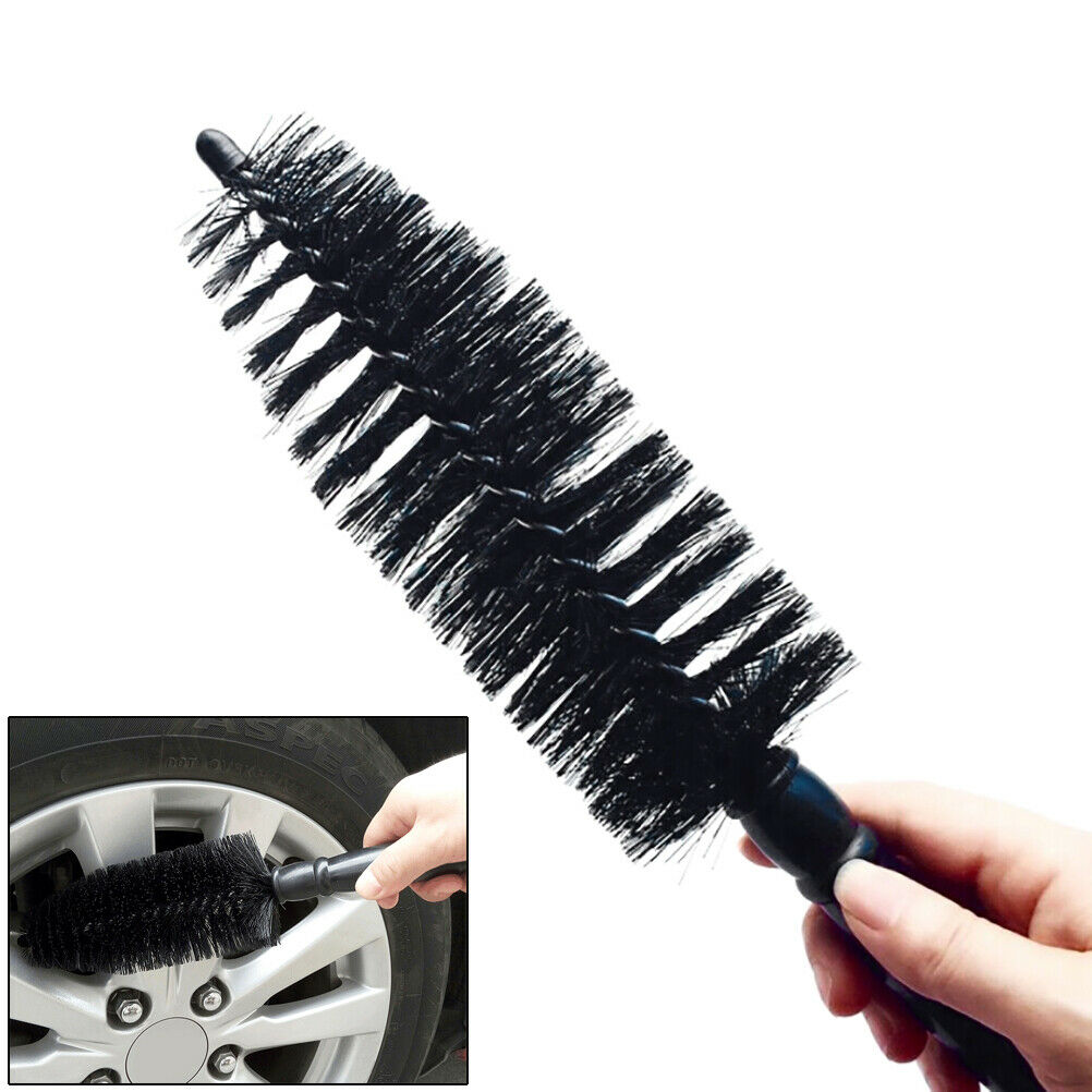 1Pc Car black truck wheel tire rim brush washing tool grille wheel engine.l8