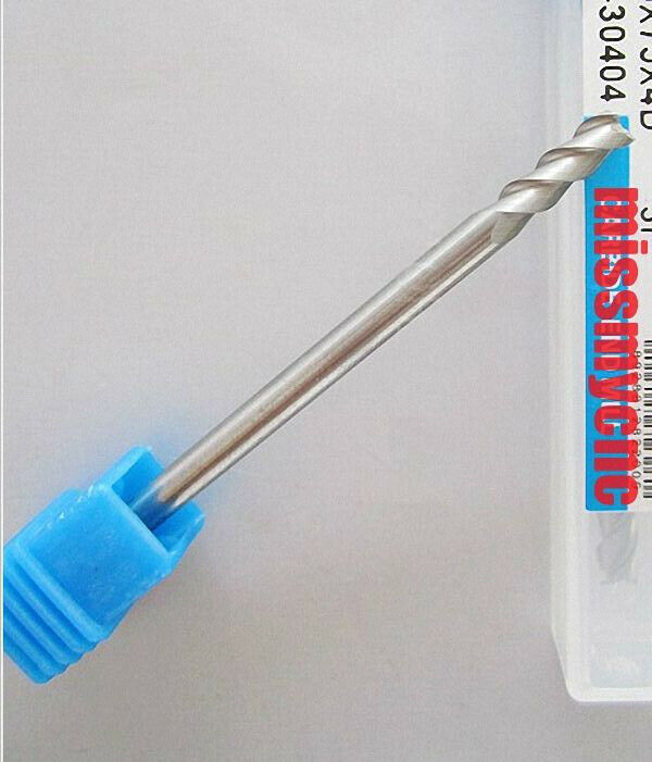 New 1 of 3flute 4mmx20x100L Carbide End mill for Aluminimum CNC Milling Cutte