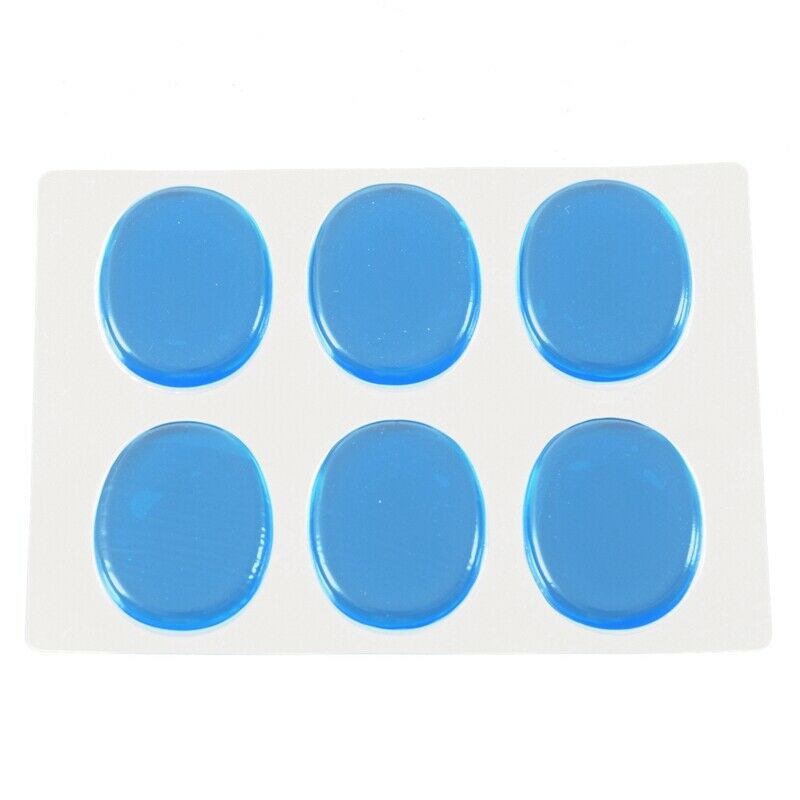 6pcs/set Snare Drum Mute Pad Drum Damper Gel Pads Snare Tom Drum Muffler Mute Q1