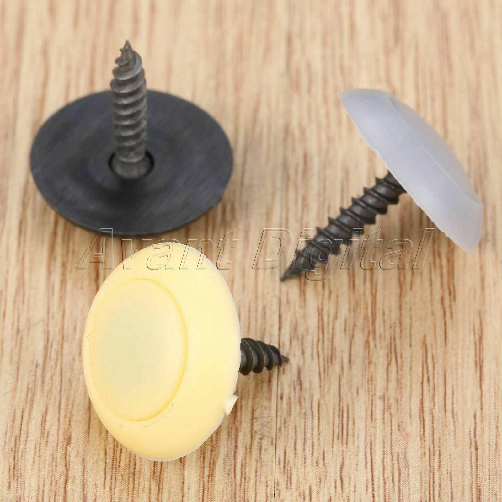 50x Auto Roof Button Snap Screw Fasteners Retainer Rivets Plastic Beige Dia 20mm