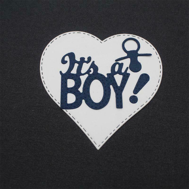 DIY Handicrafts "Boy" "Girl" Art Word Cutting Dies Metal Cutting Stencils Stamp