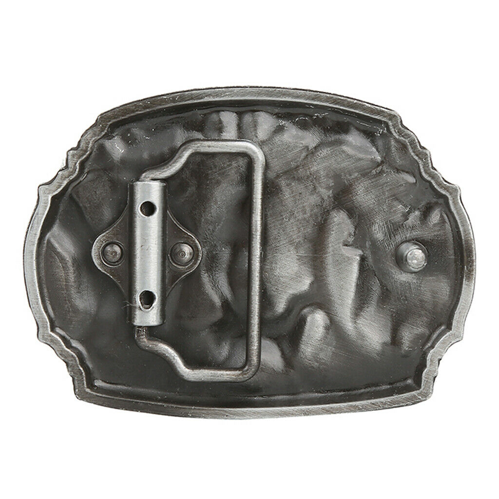 American Huntsman Carved Belt Buckle Metal Western Cowboy Jeans Buckle