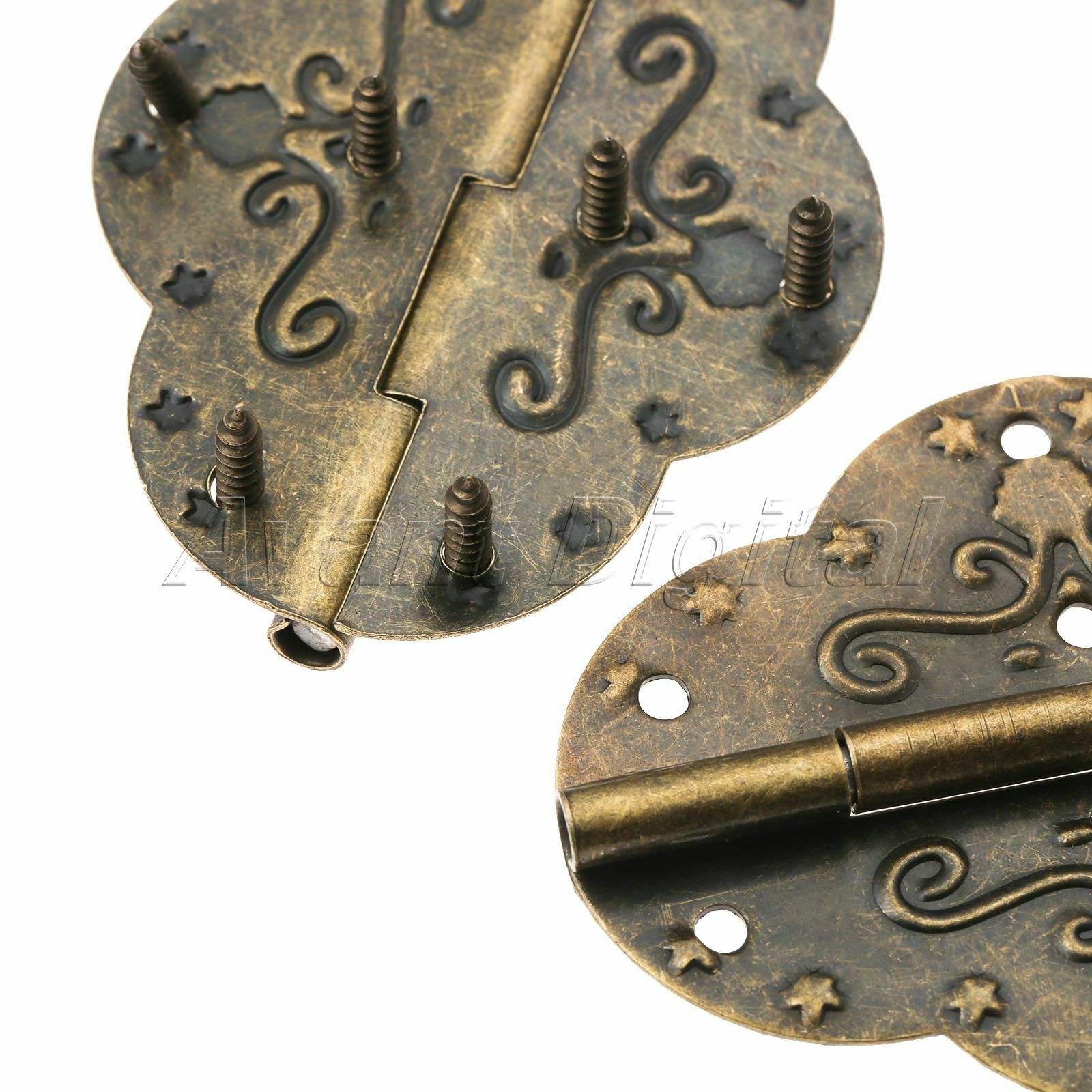 Furniture Drawer Stamp Door Hinges Jewelry Box Cupboard Cabinet Hinge Hardware
