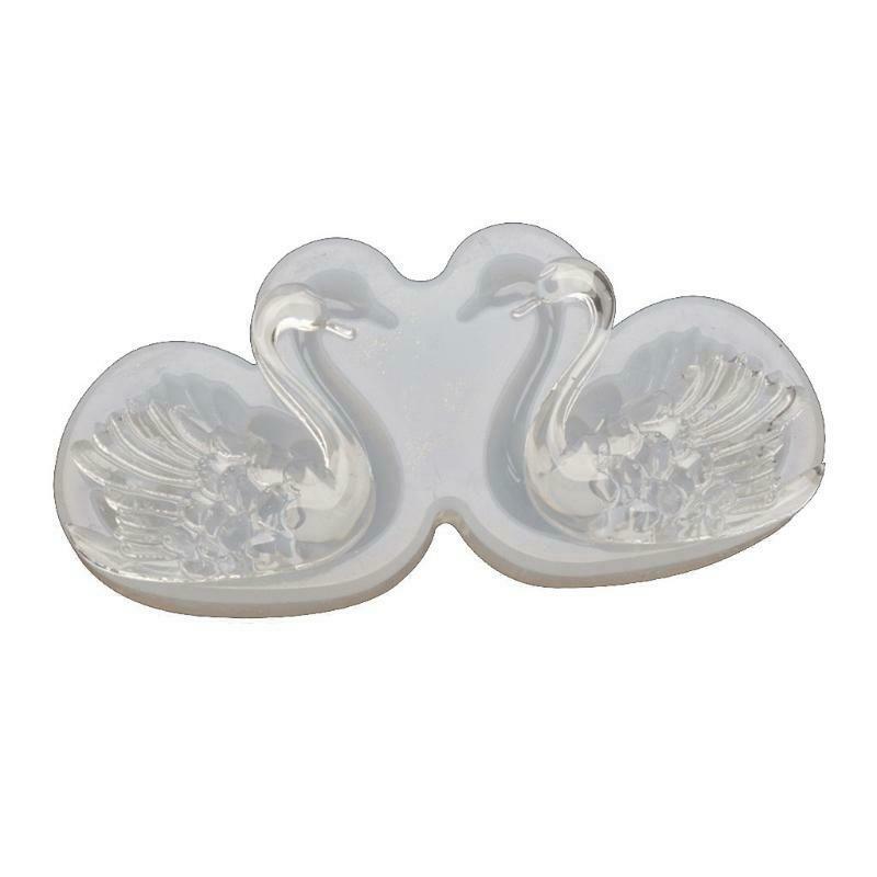 Swan Crystal Mirror Glue Dropping Mould for Making Delicate Keychain Pendants