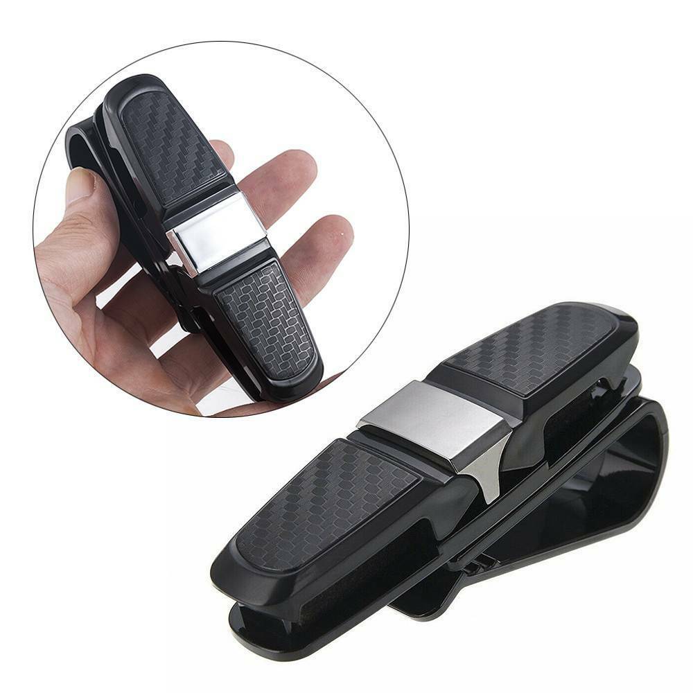 US Car Auto Sun Visor Glasses Sunglasses Card Ticket Holder Clip Universal Black