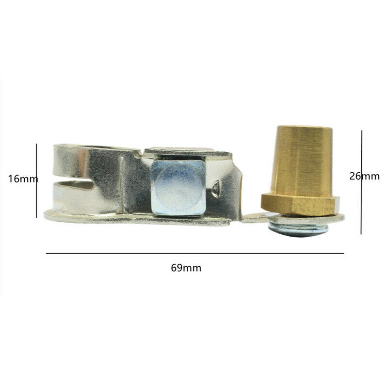 2PCS Car Battery Terminal Clamp Clips Connector Negative Positive with Pile Head
