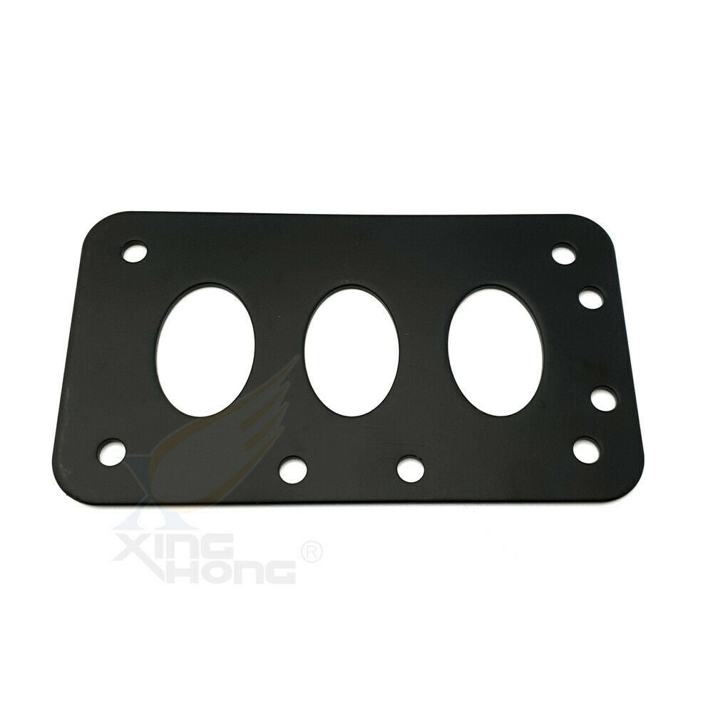 Motorcycle Black Metal License Plate Frame | Adds a Sporty & Stylish Finishing