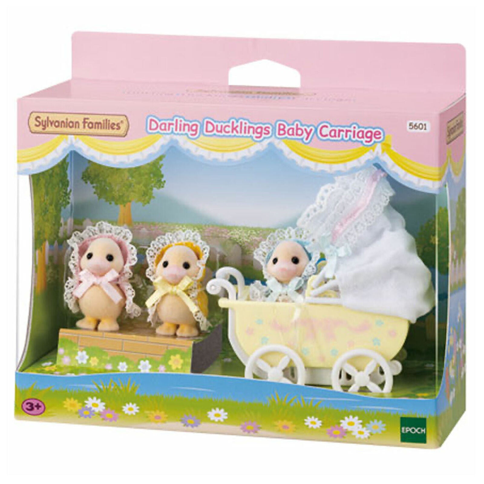 Sylvanian Families Darling Ducklings Baby Carriage Pram Set 5601 Age 3+