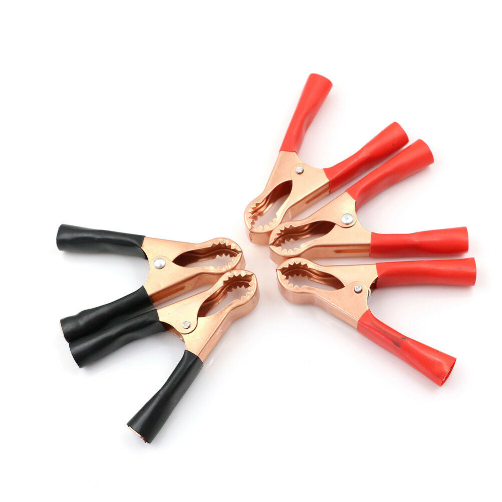 5Pcs 50A Alligator Insulated Clips Cable Wire Test Clamp For Auto Car Batter WF
