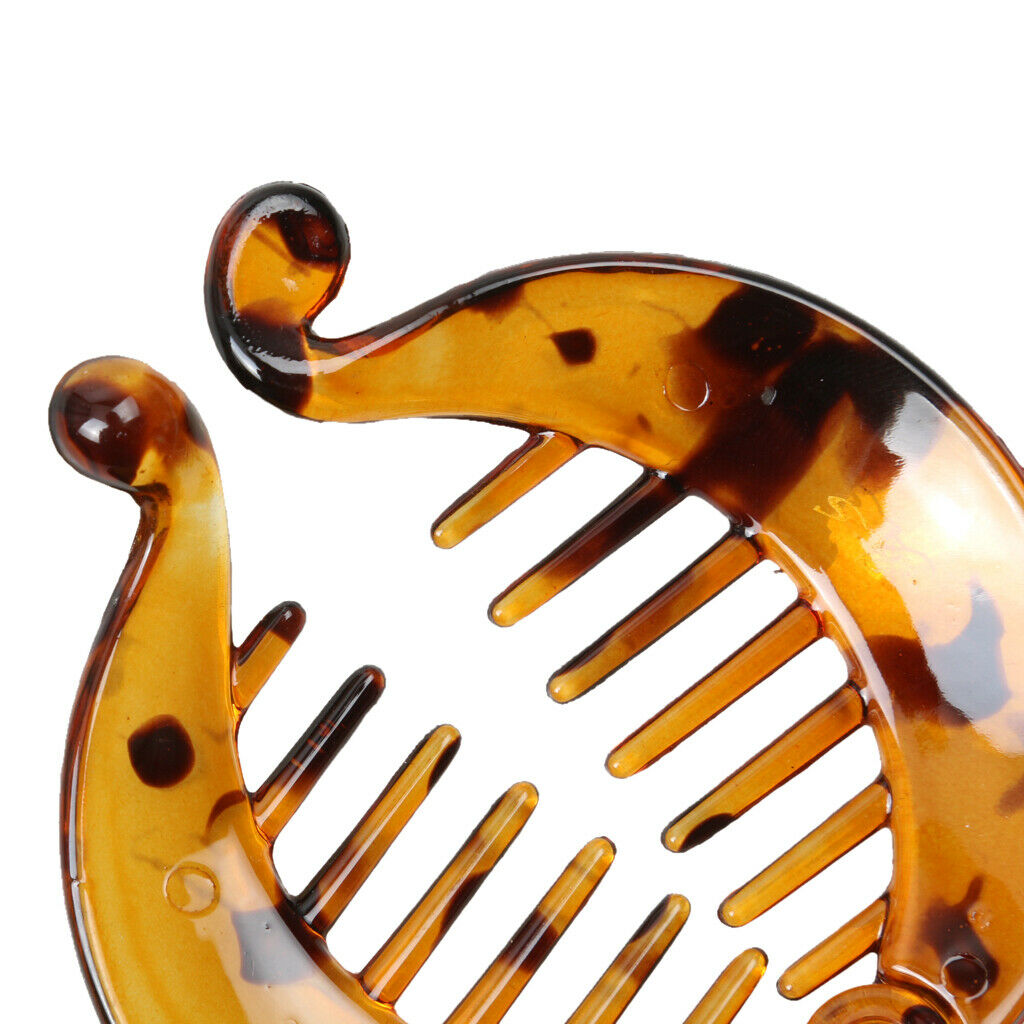 Banana Hair Clip Ladies Girls Barrette Comb Slide Hair Accessories Brown