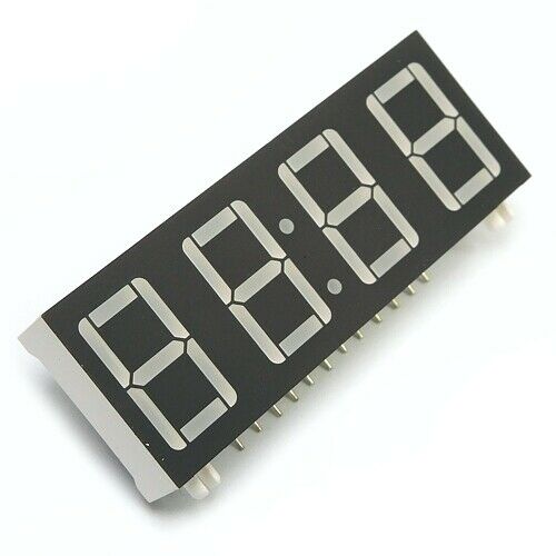 [10pcs] KT4056SGI LED 4X7 Charact Yellow 7-SEGMENT SIL12