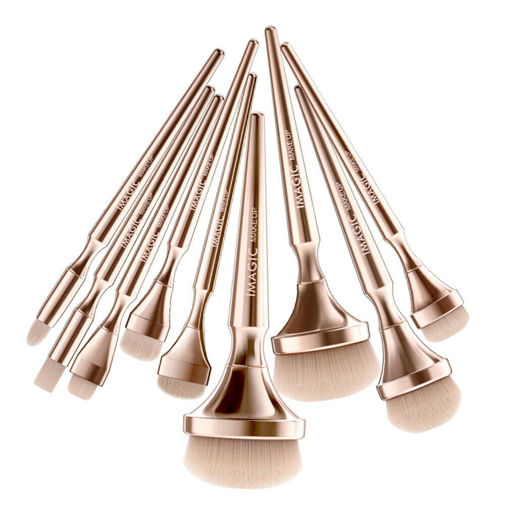 Lots 9 Makeup Brushes Set Liquid Blending Nose Eye Buffing Stippling Brush