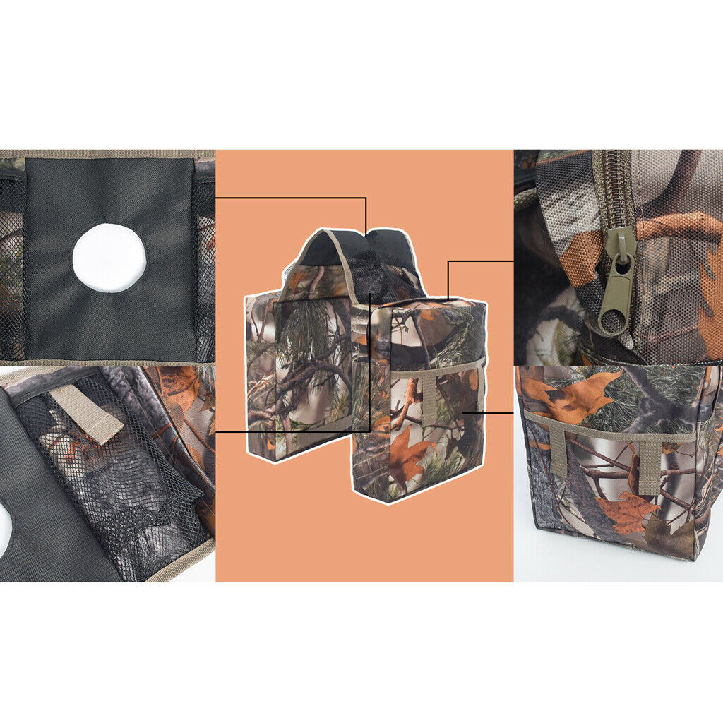 Motorcycle ATV Tank Saddle Bag For  Quad Bike ATV Snowmobile Scooter CAMO