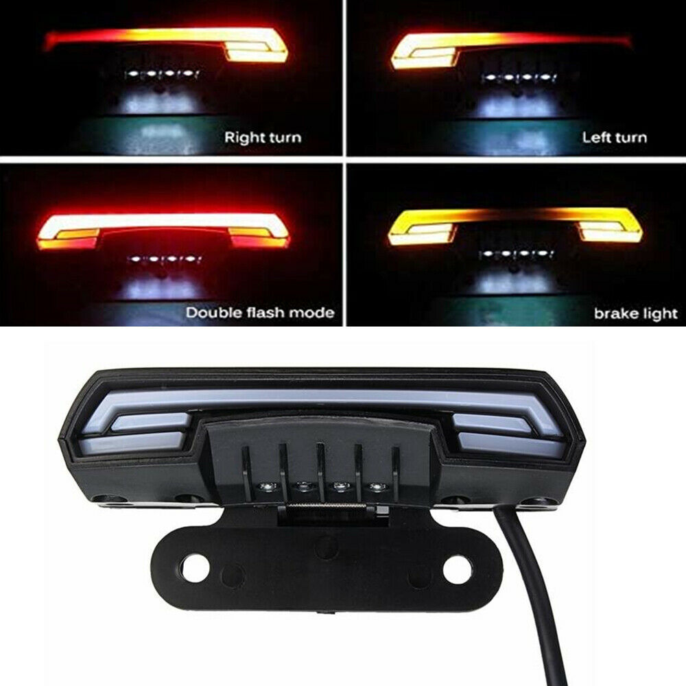 Motorcycle Scooter Tail Light Brake Stop Lamp Turn Signal License Plate Light