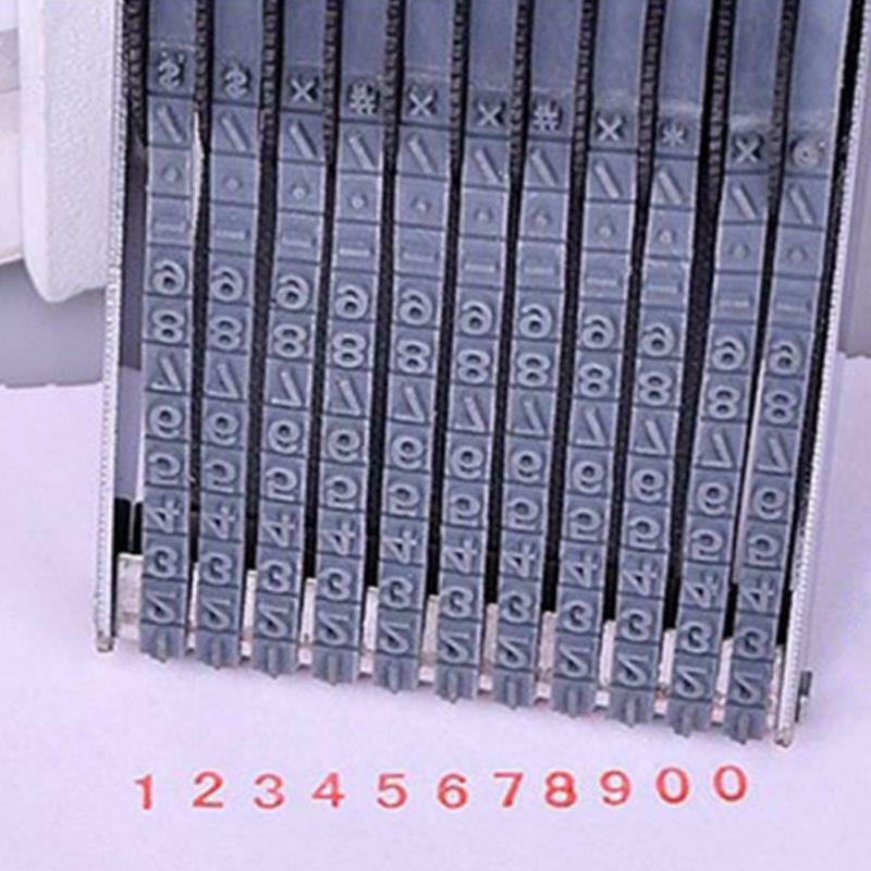 Number Alphabet Symbol Rolling Wheel Stamp Adjustable DIY Scrapbooking Tool