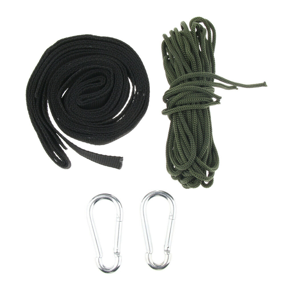 Heavy Duty Hammock Hanging Straps Ropes With Carabiners
