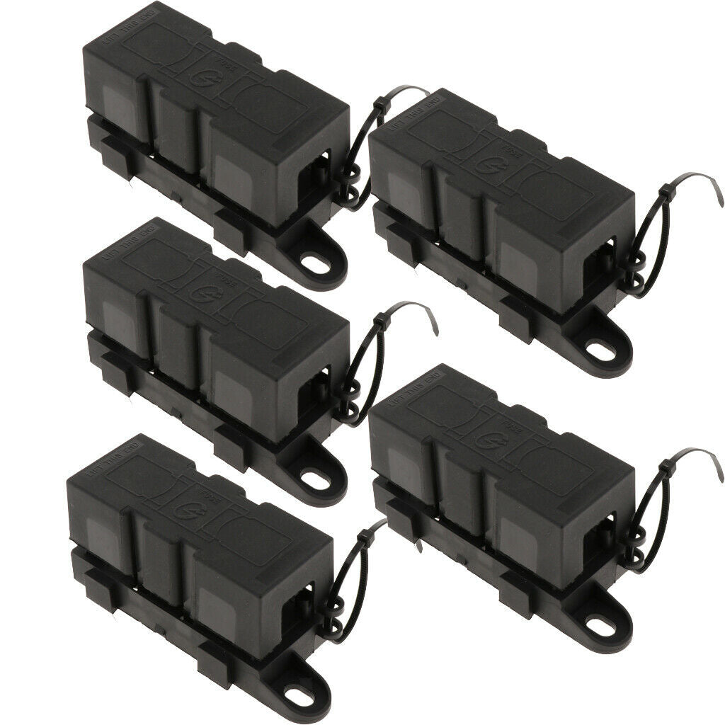 5 Pieces MEGA Fuse Block/Holder with Cover Universal for RV/Van/Truck